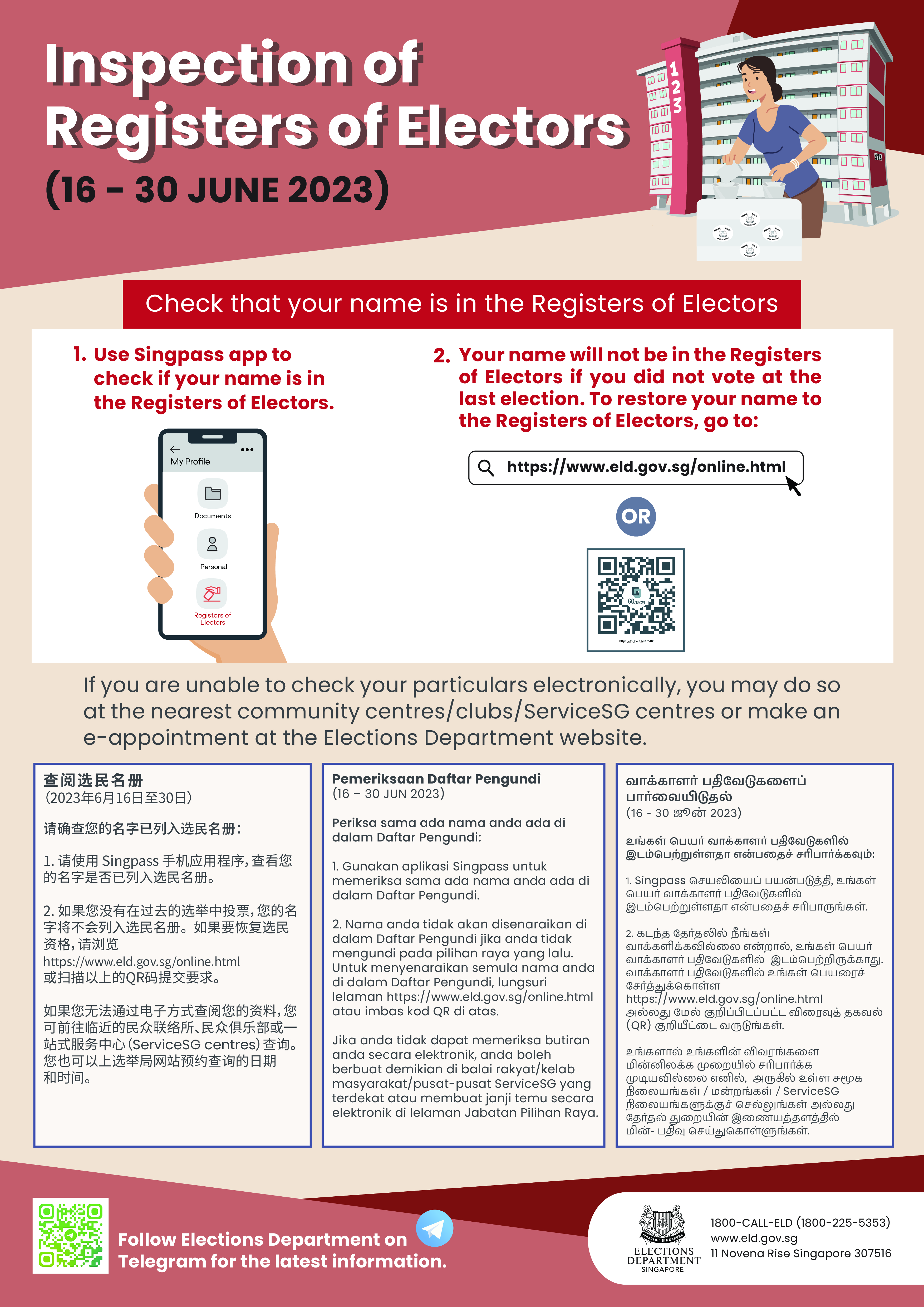 Inspection of Registers of Electors